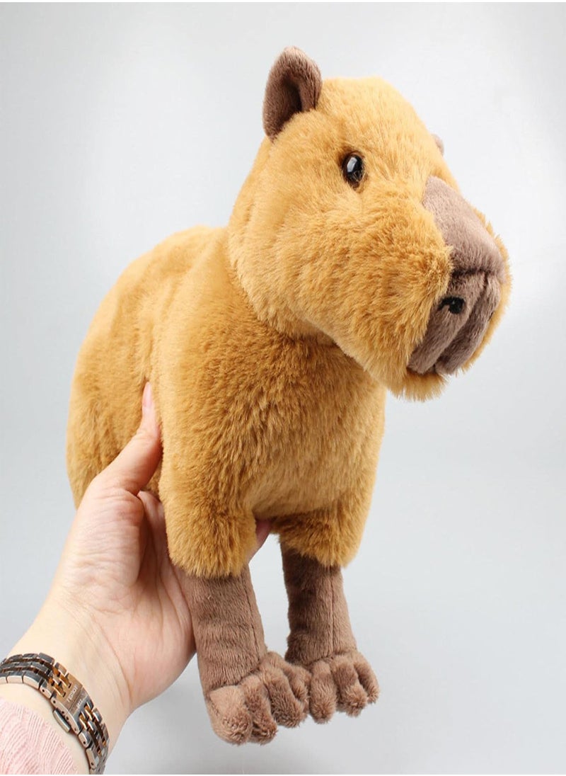 GGOOT - Capybara Plush Pillow | Cute Stuff Animals For Teens,Simulation Capybara Plush Toy, Soft Real Life Simulation Plush Dolls, Wild Animals Gifts For Kids, Brown - Image 1