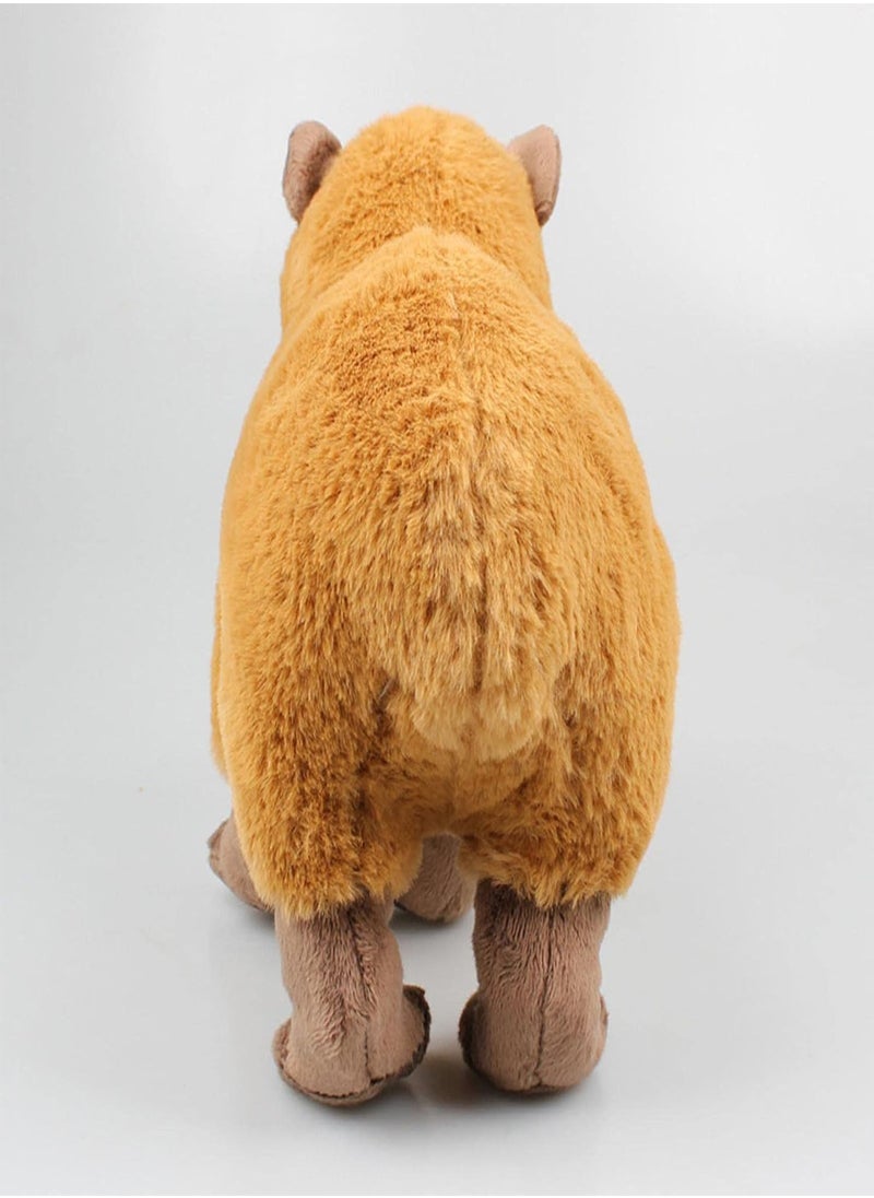 GGOOT - Capybara Plush Pillow | Cute Stuff Animals For Teens,Simulation Capybara Plush Toy, Soft Real Life Simulation Plush Dolls, Wild Animals Gifts For Kids, Brown - Image 1