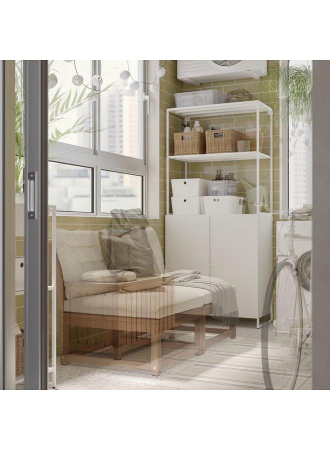 إيروريكس طاولة خارجية، لون بني فاتح، 75×63 سم - Image 2