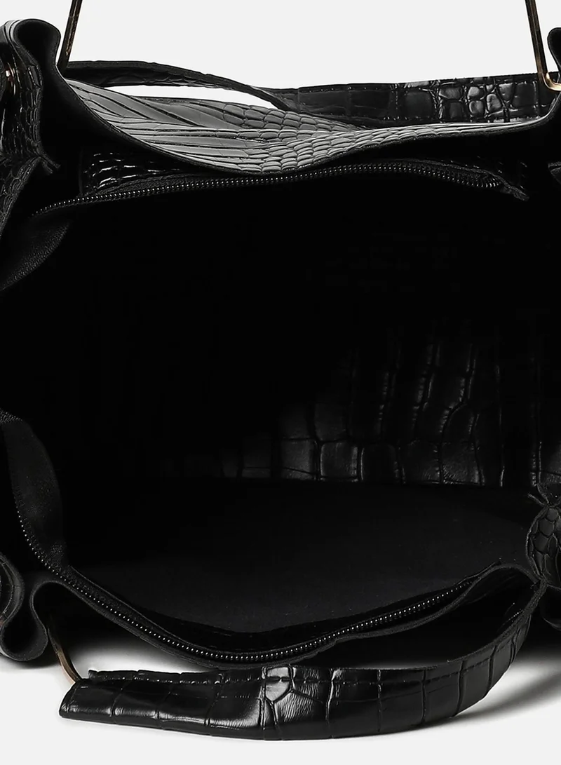 Haute Sauce  Mabel Black Handbag Set for Women | Best Price UAE