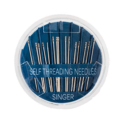 Singer 00290 Self-Threading Hand Sewing Needles, Assorted, 15-Count - Image 1