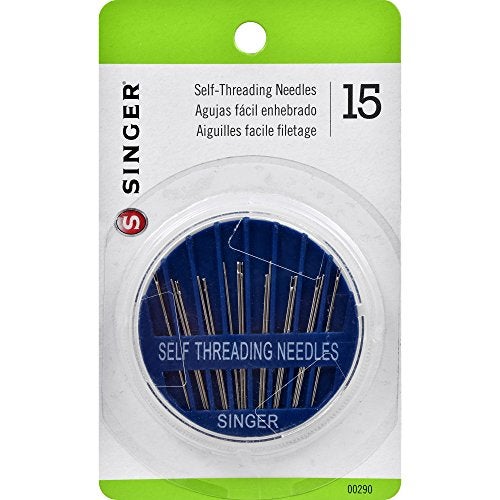 Singer 00290 Self-Threading Hand Sewing Needles, Assorted, 15-Count - Image 2