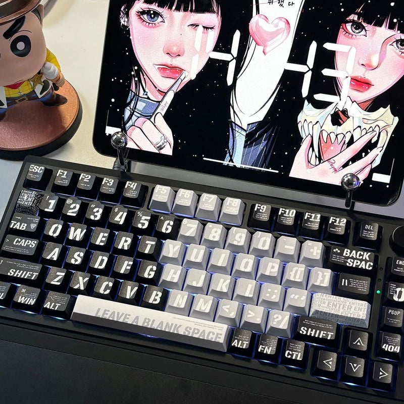غطاء مفاتيح موضوع Raving 157 مفتاح PBT غطاء مفاتيح مخصص من Cherry مناسب لمفاتيح Cherry MX Switch 61/87/104/108 ولوحات المفاتيح الميكانيكية الأخرى (Raving-Cherry) - Image 3