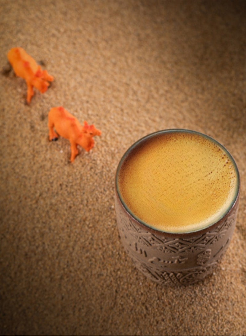 كيلا كوب قهوة سيراميك عتيق على الطراز الشرق أوسطي - 280 مل، قابل لإعادة الاستخدام، مثالي للهدايا العائلية والعطلات - Image 5