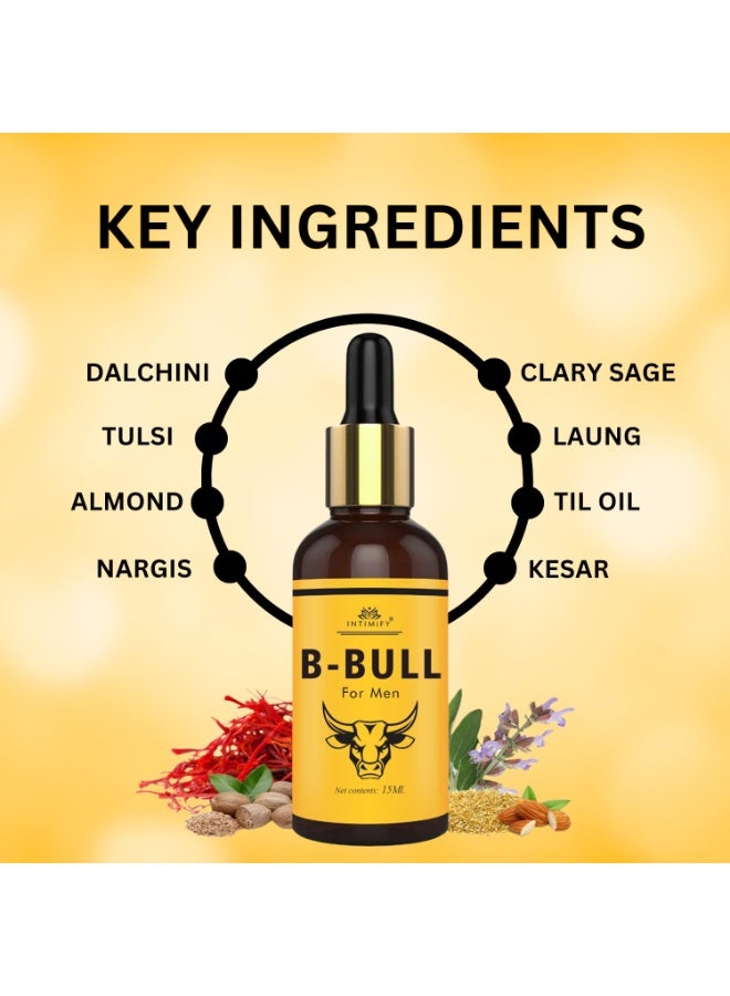 INTIMIFY B Bull,Ayurvedic Oil For Men 15ml - Image 2