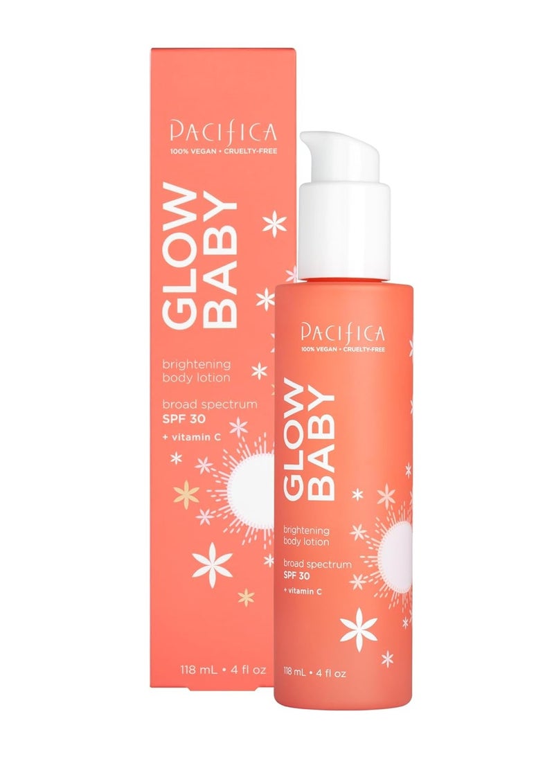 Pacifica Pacifica SPF 30 Body Lotion - Glow Baby Brightening Vitamin C Body Moisturizer -w/Broad Spectrum UVA/UVB SPF 30 Sun Protection - Clean Beauty Vegan & Cruelty-Free Dermatologist Tested  - Image 1