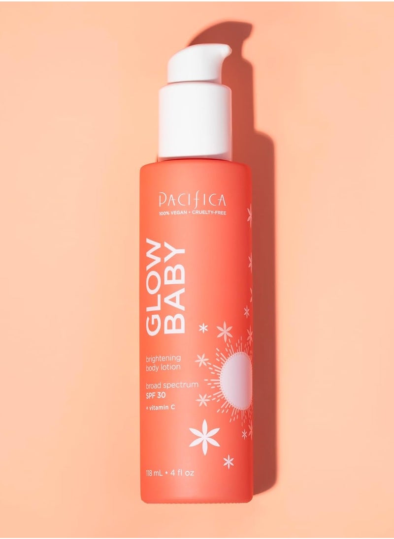 Pacifica Pacifica SPF 30 Body Lotion - Glow Baby Brightening Vitamin C Body Moisturizer -w/Broad Spectrum UVA/UVB SPF 30 Sun Protection - Clean Beauty Vegan & Cruelty-Free Dermatologist Tested  - Image 3