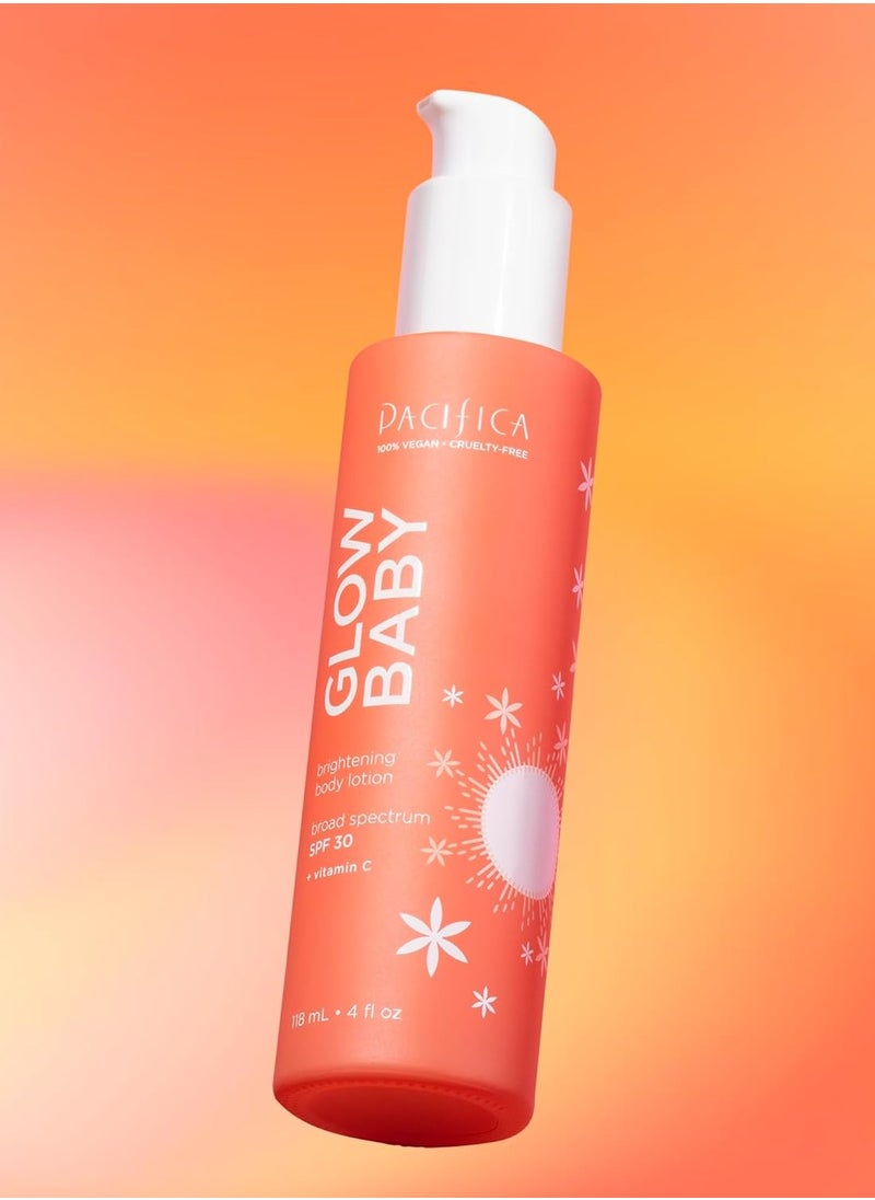 Pacifica Pacifica SPF 30 Body Lotion - Glow Baby Brightening Vitamin C Body Moisturizer -w/Broad Spectrum UVA/UVB SPF 30 Sun Protection - Clean Beauty Vegan & Cruelty-Free Dermatologist Tested  - Image 2