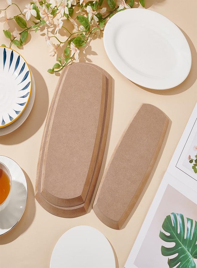 BENECREAT 3 Sizes Asymmetrical Ceramic Molds for Clay (11x4/12x5/13x6.5), Wood Rectangle Pottery Molds for Pottery, Pottery Tools for Handbuilding Dish Plate DIY Craft Supplies - Image 5