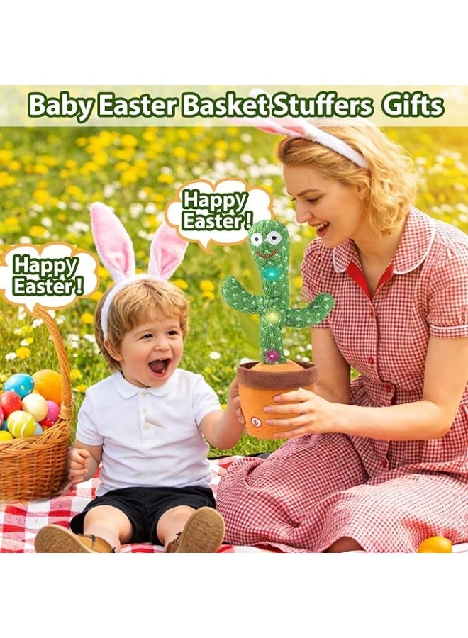 ناكسوس لعبة صبار راقصة ناطقة للأطفال، لعبة قطيفة تغني وتقلّد وتكرر، لعبة تعليمية تفاعلية للأطفال الصغار، كرر ما تقوله، ألعاب وقت الاستلقاء على البطن للأطفال الرضع من الأولاد والبنات بعمر سنة واحدة - Image 2