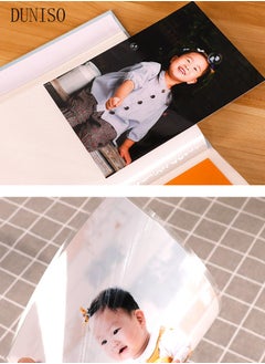 DUNISO 100 Pockets Foil Stamping Photo Album for 6 Inches Photos Portable Photo Album for Family Wedding Boys Girls  - Image 3