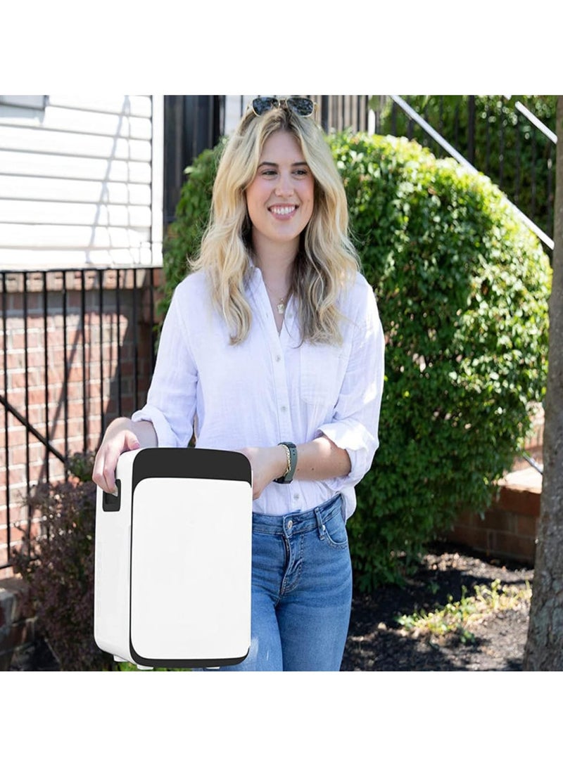 Tradeo Mini Beauty Fridge, 8L Portable Skincare Refrigerator, Compact Cooler for Cosmetics, Food & Drinks & Milk for Travel & Car & Office and Beverages, White - Image 5