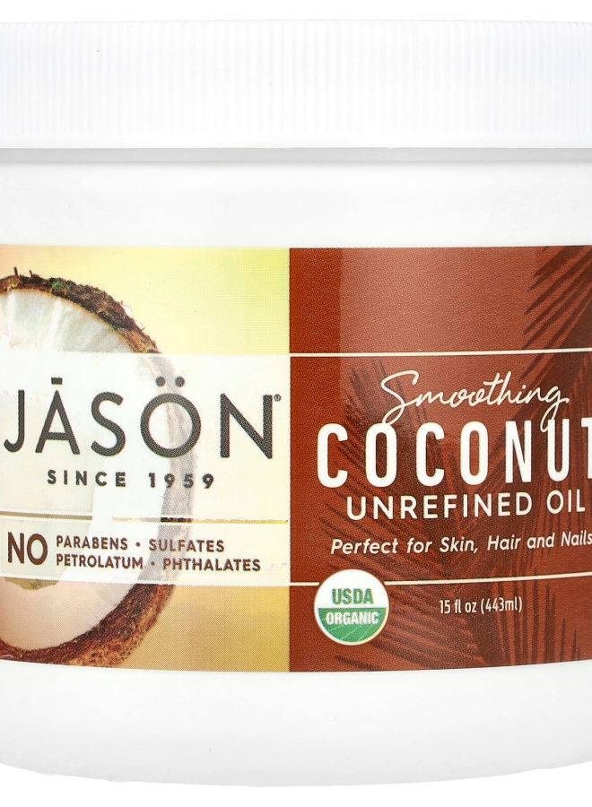 Jason Natural Smoothing Coconut Unrefined Oil 15 fl oz (443 ml)