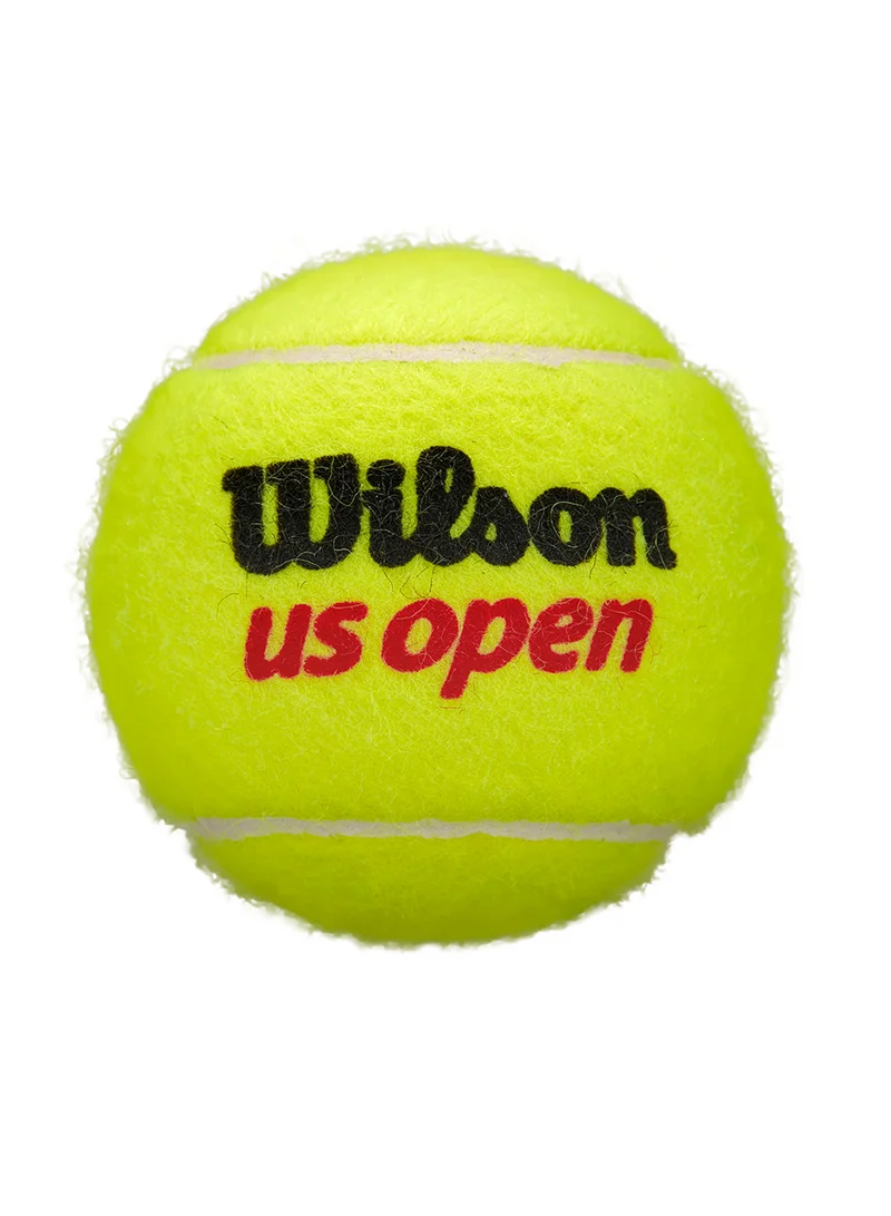 Wilson Yellow US Open Extra Duty Hard Court Yellow Tennis Balls - 3 Ball Can  | Best Price UAE