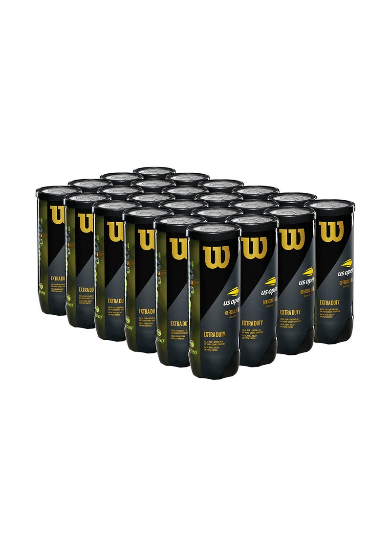 Wilson US Open Extra Duty Hard Court Yellow Tennis Balls - 3 Ball Can - Image 4