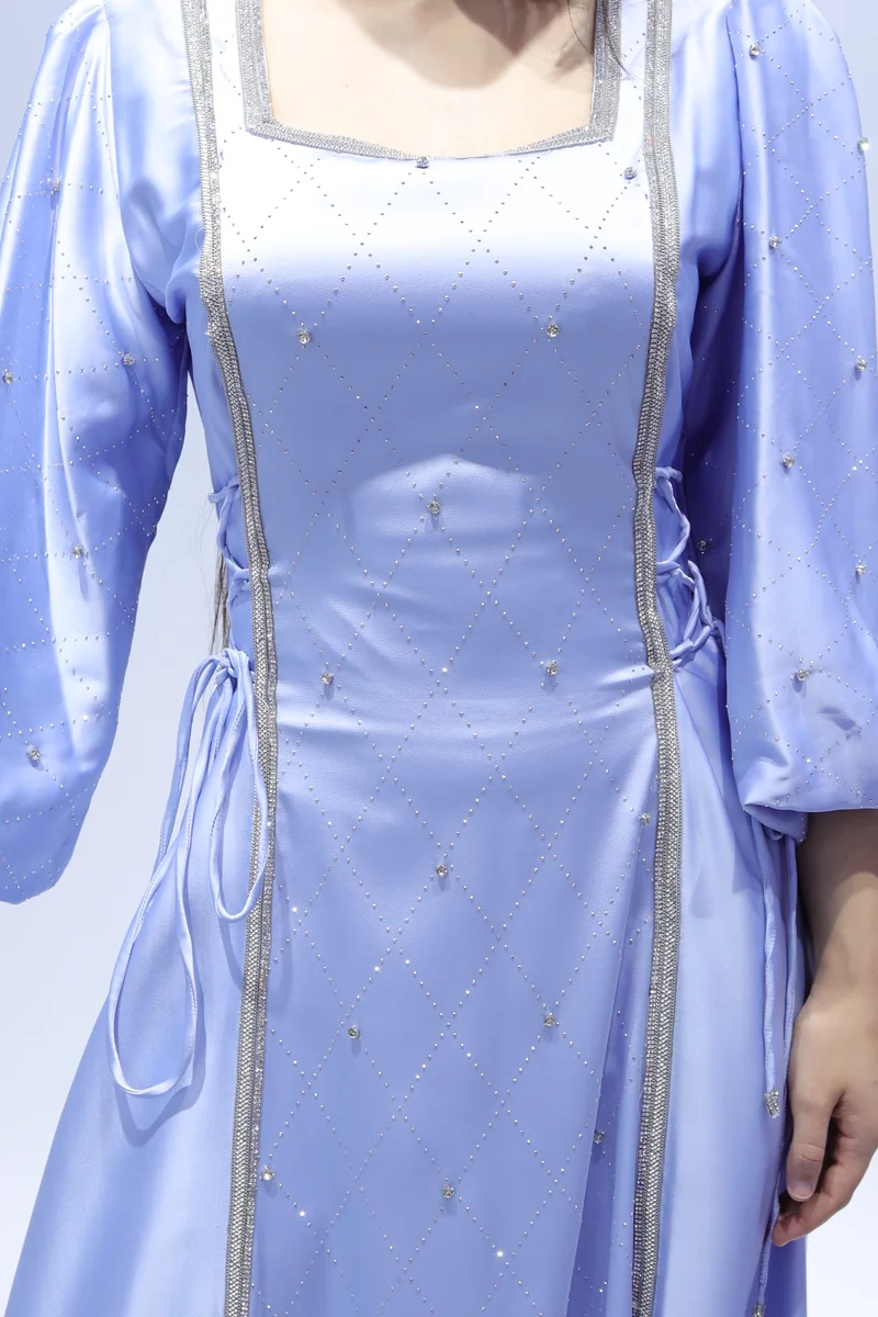 ان لاف Home event dress with beautifull embroidery