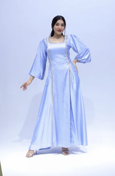 ان لاف Home event dress with beautifull embroidery