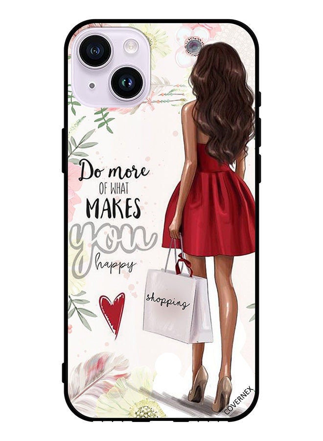 Covernex Protective Case Cover For Apple iPhone 14 Do More Of What Makes You Happy - Image 1