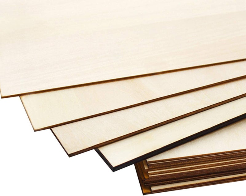 AMAWMW خشب غير مكتمل، 15 لوح خشبي، لوح خشب البلسا الرقيق للحرف اليدوية للمنزل والطائرات والسفن والقوارب والأعمال الفنية والحرفية والمشاريع المدرسية والزينة الخشبية DIY (150x100x2 مم) - Image 5
