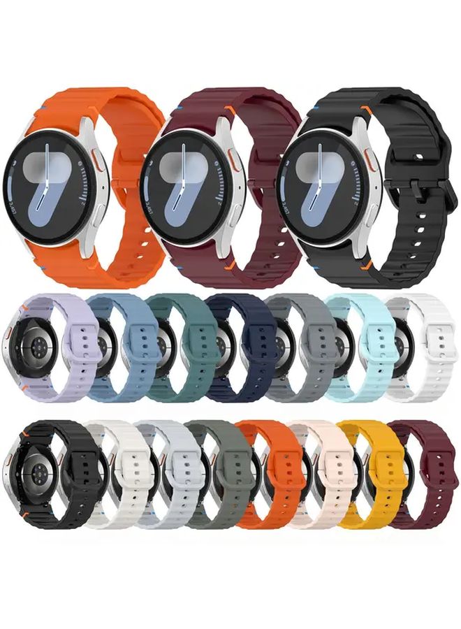 Burgundy Soft Silicone Band For Samsung Galaxy Watch 7 6 5 4 Classic FE 40mm 47mm - Image 1