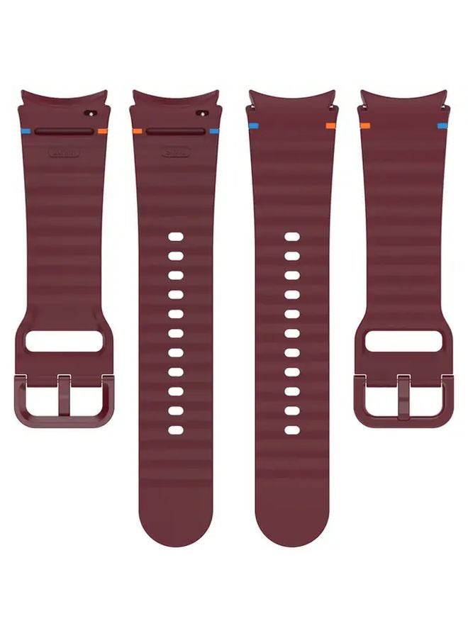 Burgundy Soft Silicone Band For Samsung Galaxy Watch 7 6 5 4 Classic FE 40mm 47mm - Image 3