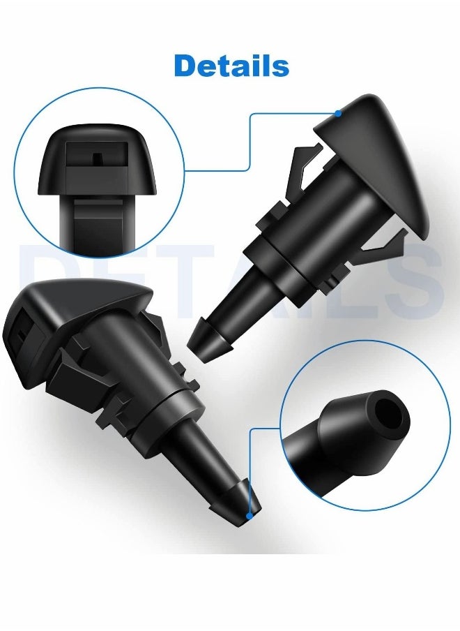 Generic Windshield Wiper Nozzles, 2 Pack Premium Front Windshield Washer Nozzles, Windshield Washer Nozzle Replacement for Chrysler/Dodge/Jeep/Ram, Windshield Nozzle Spray Jet Kit Replaces  - Image 2