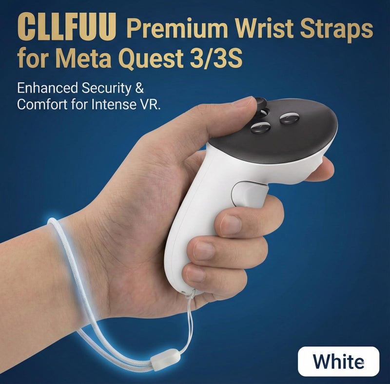 CLLFUU 2Pack Fit for Meta Quest 3 3S Controller Strap,Adjustable Secure Controller Hand Straps Compatible with Oculus Meta Quest 3/3S Wrist Straps,Easily Installation. - Image 3