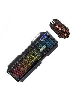 جيرتك JERTECH KM 950 - كومبو كيبورد وماوس للالعاب يو اس بي - مع تأثيرات الإضاءة الرائعة - رد فعل سريع للمفاتيح - تصميم عصري وحديث باعلي جوده - الأسود  - Image 2