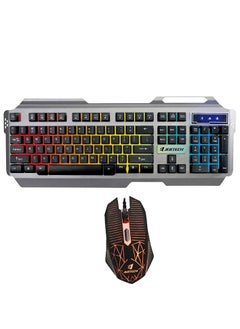 جيرتك JERTECH KM 950 - كومبو كيبورد وماوس للالعاب يو اس بي - مع تأثيرات الإضاءة الرائعة - رد فعل سريع للمفاتيح - تصميم عصري وحديث باعلي جوده - الأسود  - Image 3