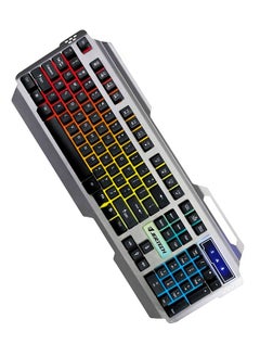 جيرتك JERTECH KM 950 - كومبو كيبورد وماوس للالعاب يو اس بي - مع تأثيرات الإضاءة الرائعة - رد فعل سريع للمفاتيح - تصميم عصري وحديث باعلي جوده - الأسود  - Image 4