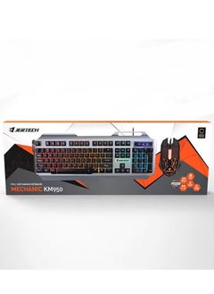 JERTECH KM 950 - USB gaming keyboard and mouse combo - with wonderful lighting effects - fast key reaction - modern and modern design with the highest quality - black - pzsku/ZCCDA4669D6A60DA2836DZ/45/_/1713620410/bd0ffc36-7ef1-4594-aef6-59bd46ae46d2