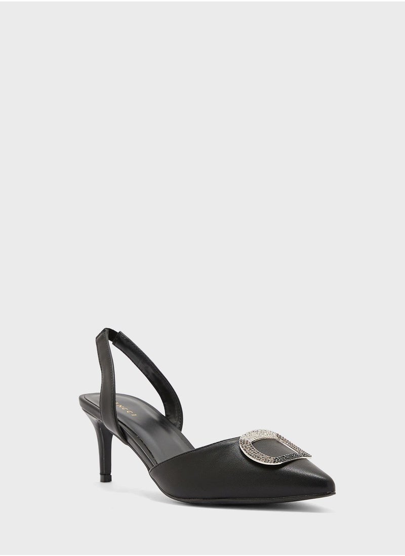 Vincci - Pointed Toe Ankle Strap Sandals - Image 1