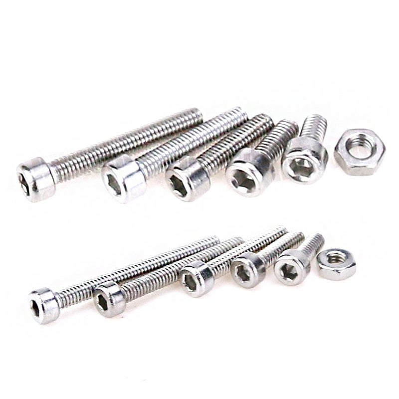 Hilitchi 420pcs M2 M3 Stainless Steel Hex Socket Head Cap Screws Nuts Assortment Kit with Box (304 Stainless Steel) - Image 3