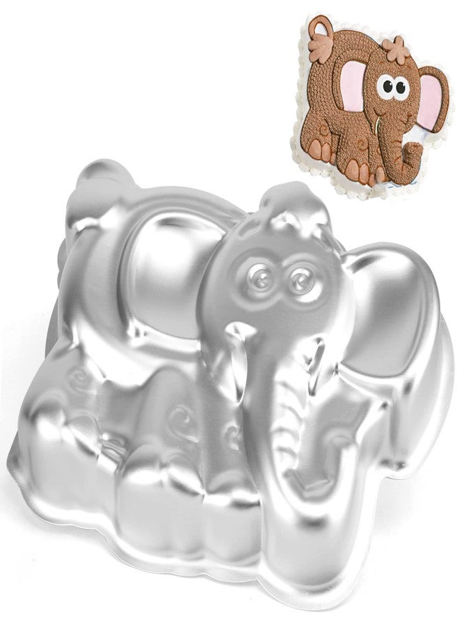 Pormasbenzer 10-INCH Elephant Shaped Cake Pan Mould Aluminum 3D Animal DIY Cake Baking Pan for Birthday, Anniversary, Party, Christmas - Image 3