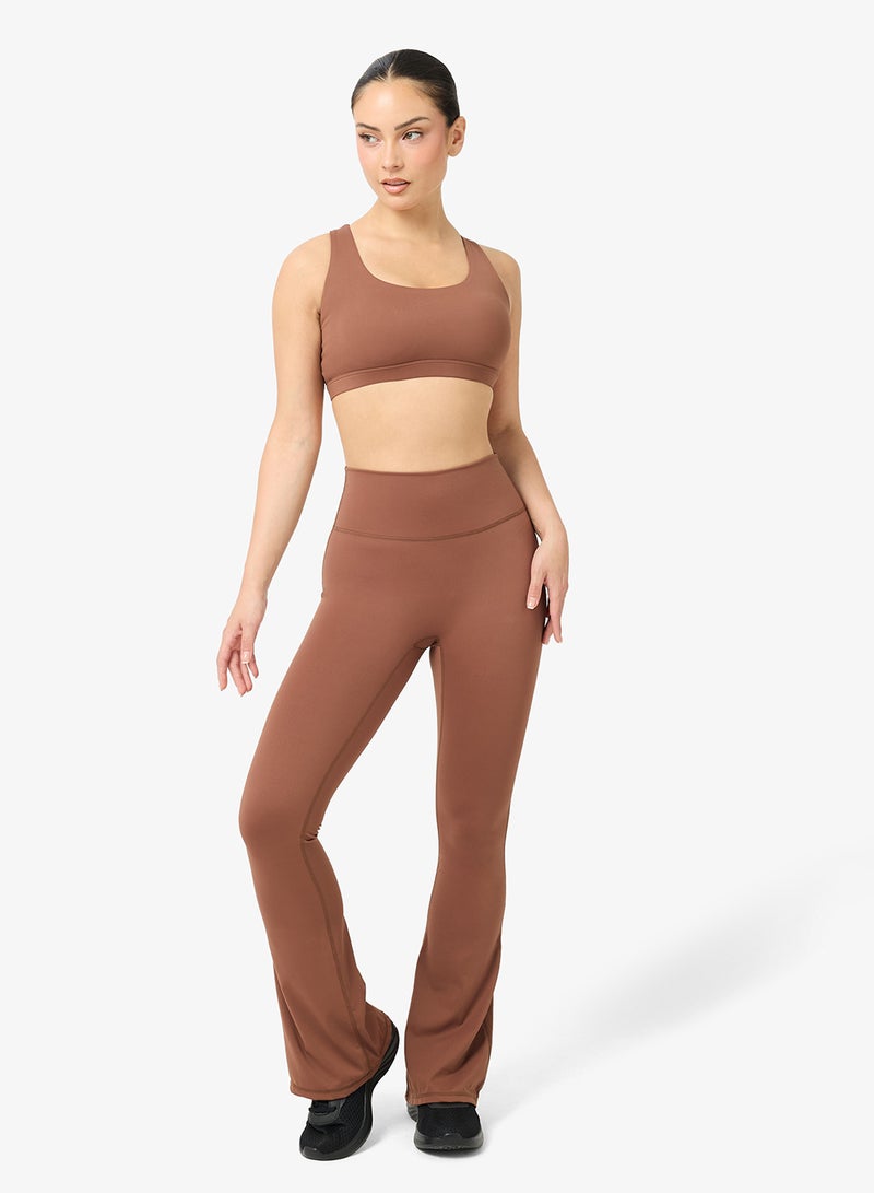 FRWD Soft Touch Medium Coverage Sports Bra & Seamless Flared Legging Set - Image 1