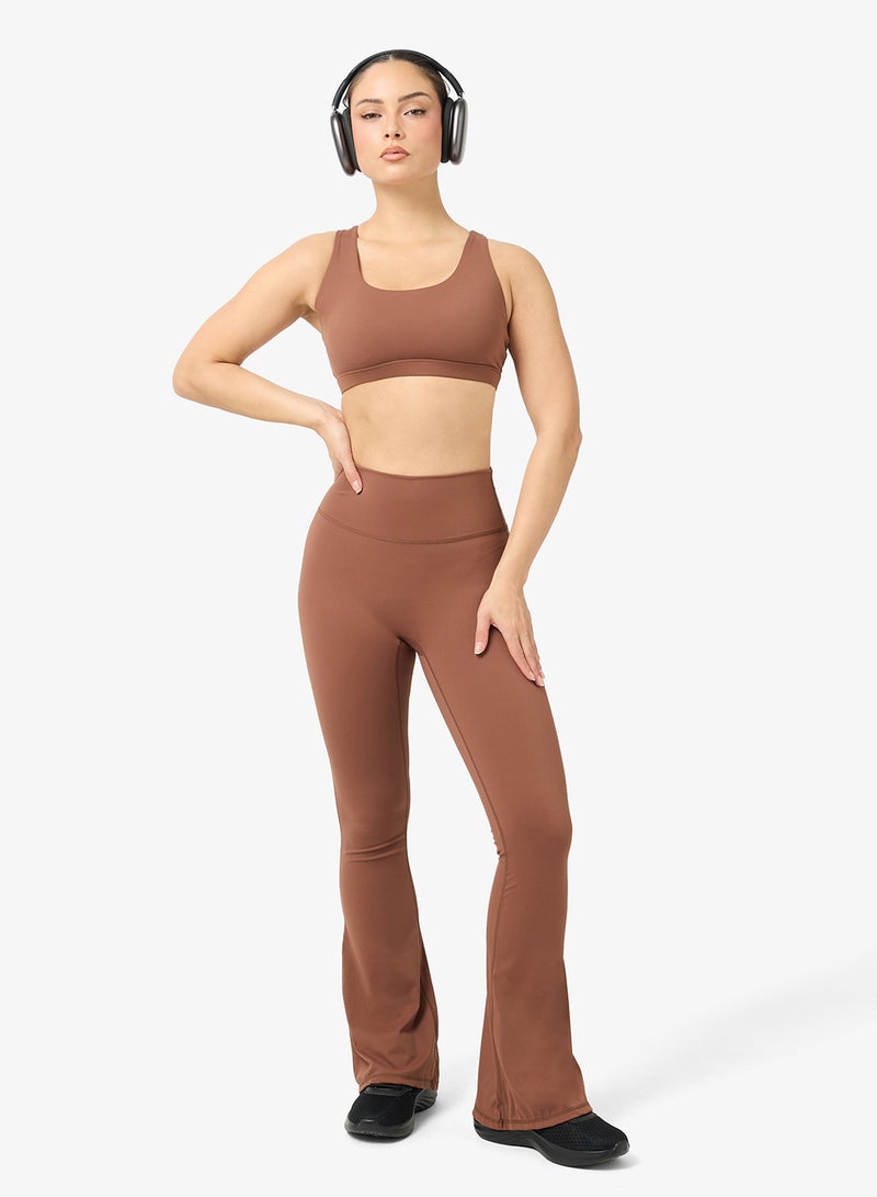 FRWD Soft Touch Medium Coverage Sports Bra & Seamless Flared Legging Set - Image 5