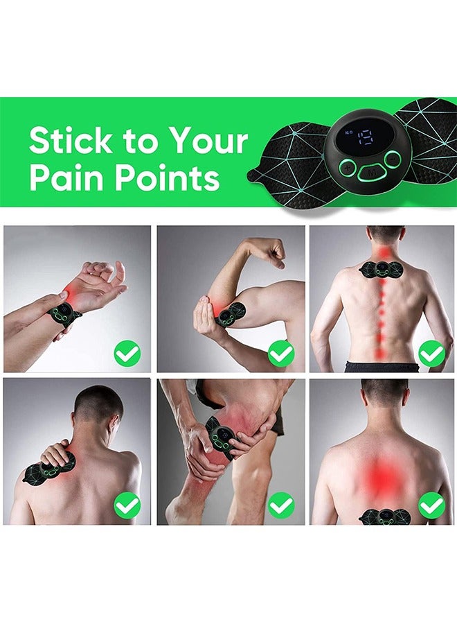 إسكدنيا مدلك كهربائي، 8 أوضاع 19 مستوى لاسلكي، جهاز تدليك EMS بالتيارات الدقيقة، مدلك رقبة محمول لتخفيف الألم، حصيرة تدليك نقاط بيولوجية للذراعين والرقبة والكتف والظهر والخصر والساقين - Image 5