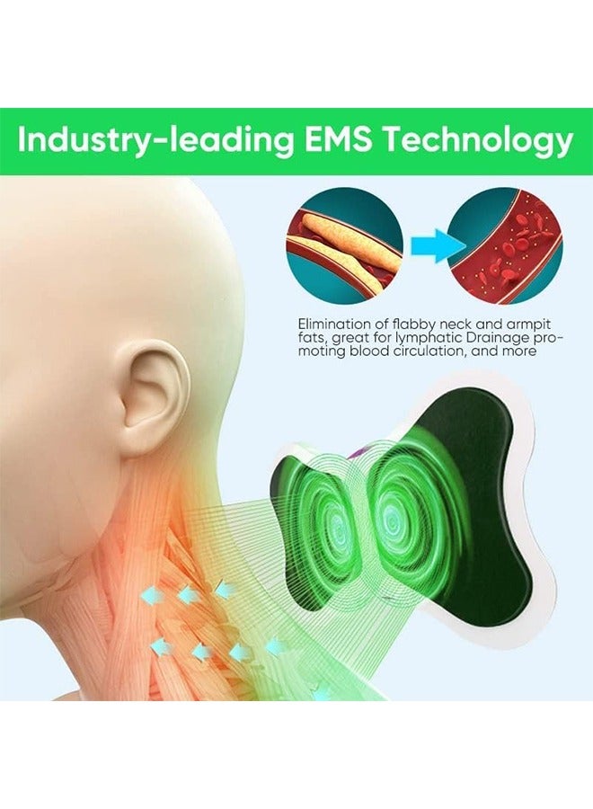 إسكدنيا مدلك كهربائي، 8 أوضاع 19 مستوى لاسلكي، جهاز تدليك EMS بالتيارات الدقيقة، مدلك رقبة محمول لتخفيف الألم، حصيرة تدليك نقاط بيولوجية للذراعين والرقبة والكتف والظهر والخصر والساقين - Image 3