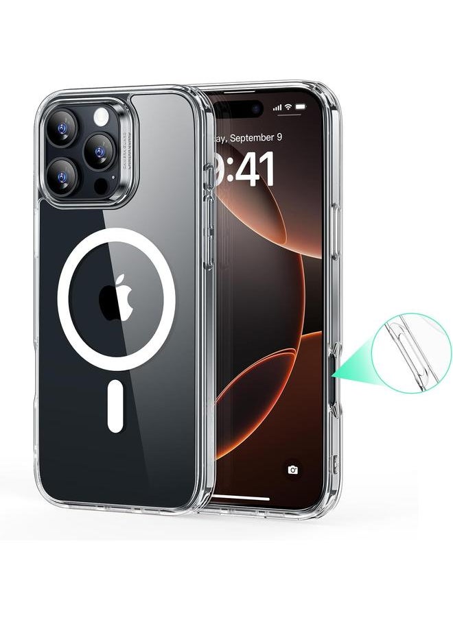 اي اس ار جراب لهاتف Iphone 16 Pro Max متوافق مع Magsafe مقاوم للصدمات بدرجة عسكرية جراب مغناطيسي لهاتف Iphone 16 Pro Max جراب كلاسيكي هجين شفاف من Halolock  - Image 1