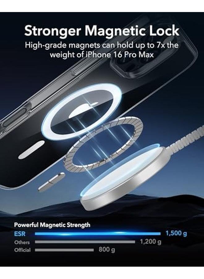 اي اس ار جراب لهاتف Iphone 16 Pro Max متوافق مع Magsafe مقاوم للصدمات بدرجة عسكرية جراب مغناطيسي لهاتف Iphone 16 Pro Max جراب كلاسيكي هجين شفاف من Halolock  - Image 4