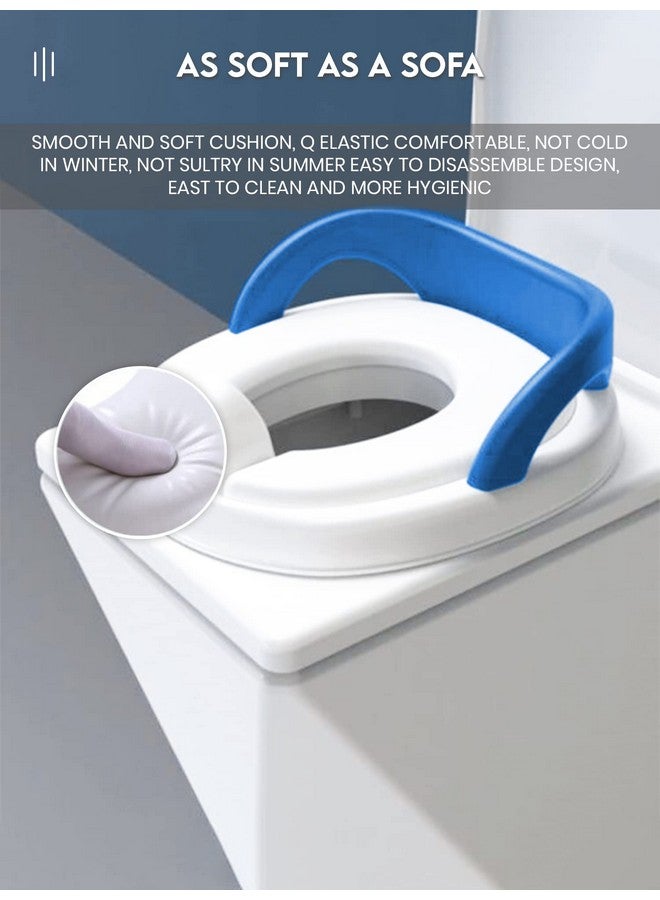 StarAndDaisy Baby Western Potty Training Seat For Girls And Boys Toilet Seat For Kids 0 To 5 Year Child With Anti Slip & Comfortable Safe Cushioned (Basic Blue)… - Image 5