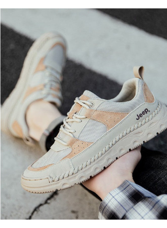 Jeep Lightweight And Breathable】 Men's Casual Shoes, Spring And Autumn Mesh Breathable Sports Shoes, Lightweight Versatile Soft Sole - Image 1