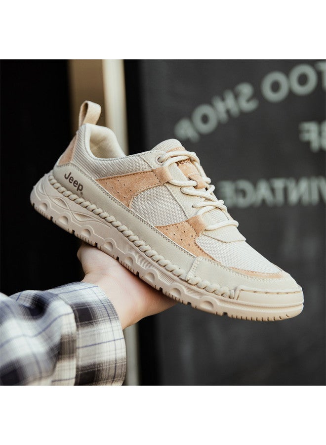 Jeep Lightweight And Breathable】 Men's Casual Shoes, Spring And Autumn Mesh Breathable Sports Shoes, Lightweight Versatile Soft Sole - Image 2