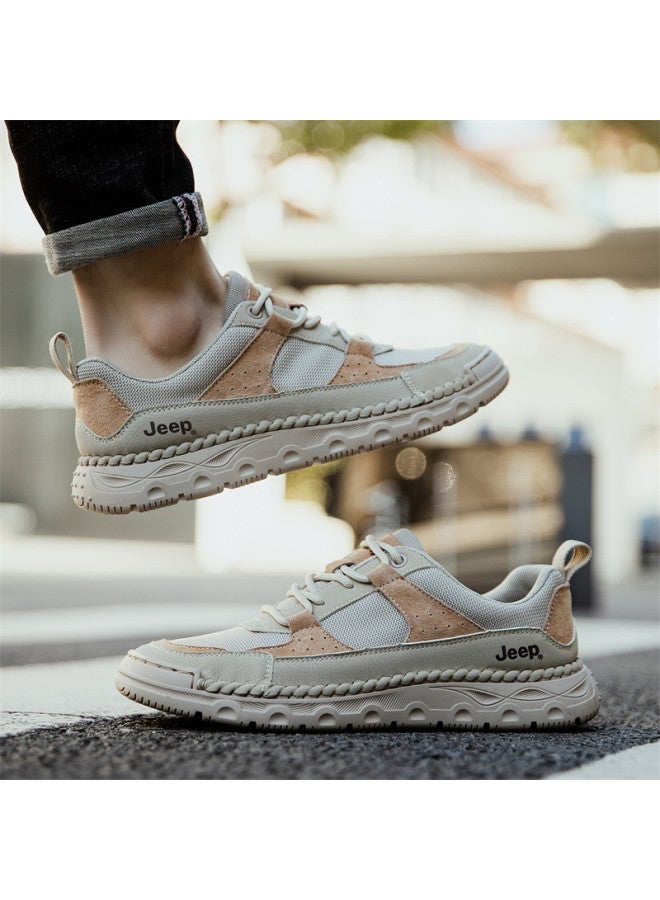 Jeep Lightweight And Breathable】 Men's Casual Shoes, Spring And Autumn Mesh Breathable Sports Shoes, Lightweight Versatile Soft Sole - Image 4
