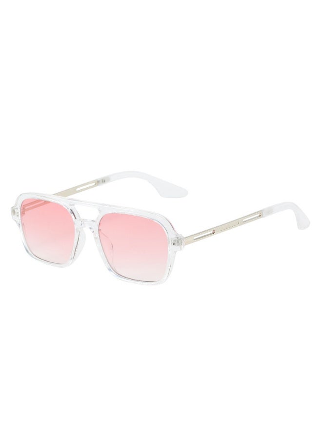 Anna Square Double Beam Pilot Sunglasses with UV Protection - Image 1