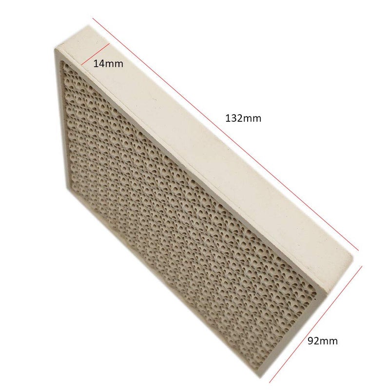 Meter Star Cordierite Ceramic Burner High Temperature Plate Gas Grill Spare Parts Stove heater Comb 5.2inx3.6inx0.55in(132x92x14mm) - Image 3