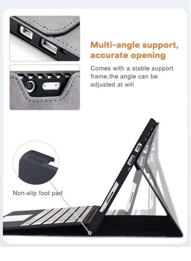 مايكروسوفت سطح برو 9 حالة الكمبيوتر اللوحي وملحقاتها حقيبة تخزين اثنين في واحد حماية متعددة زاوية قوس القلم اللمس قوس مصممة خصيصا سطح برو 9 13 " 2022 قرص متوافق مع نوع الغطاء لوحة المفاتيح - Image 3