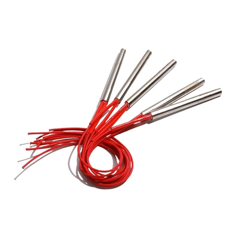 380V Cartridge Heater 12x100mm 300W Stainless Steel Tubular Heating Rod 5pcs - Image 4