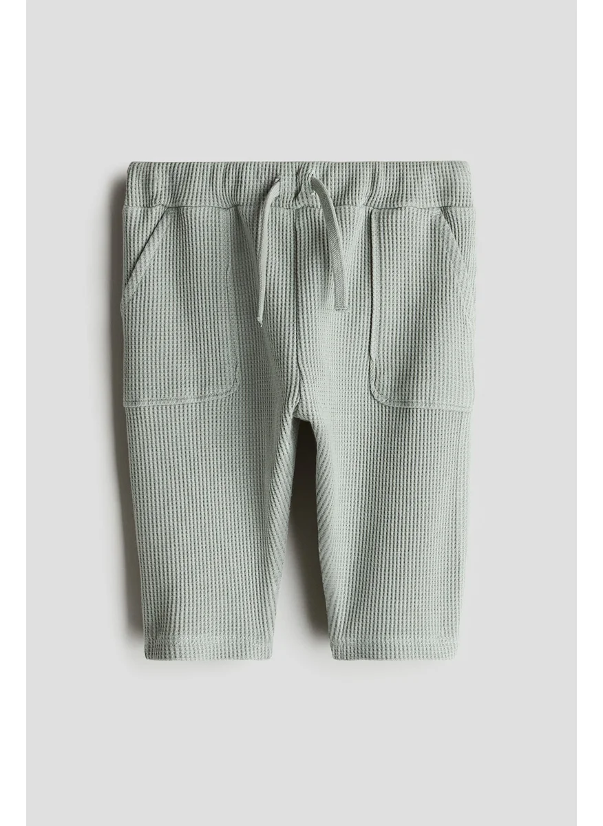 H&M Waffled Cotton Joggers