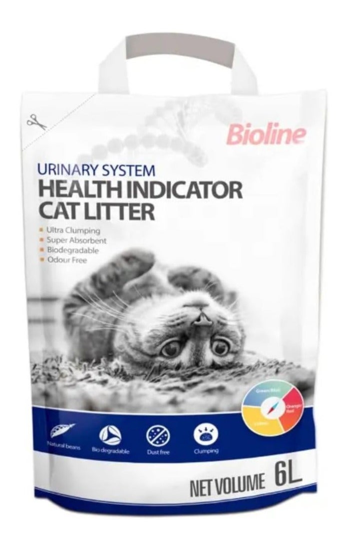 بايولاين رمل قطط مؤشر صحة الجهاز البولي 6 لتر - Image 4